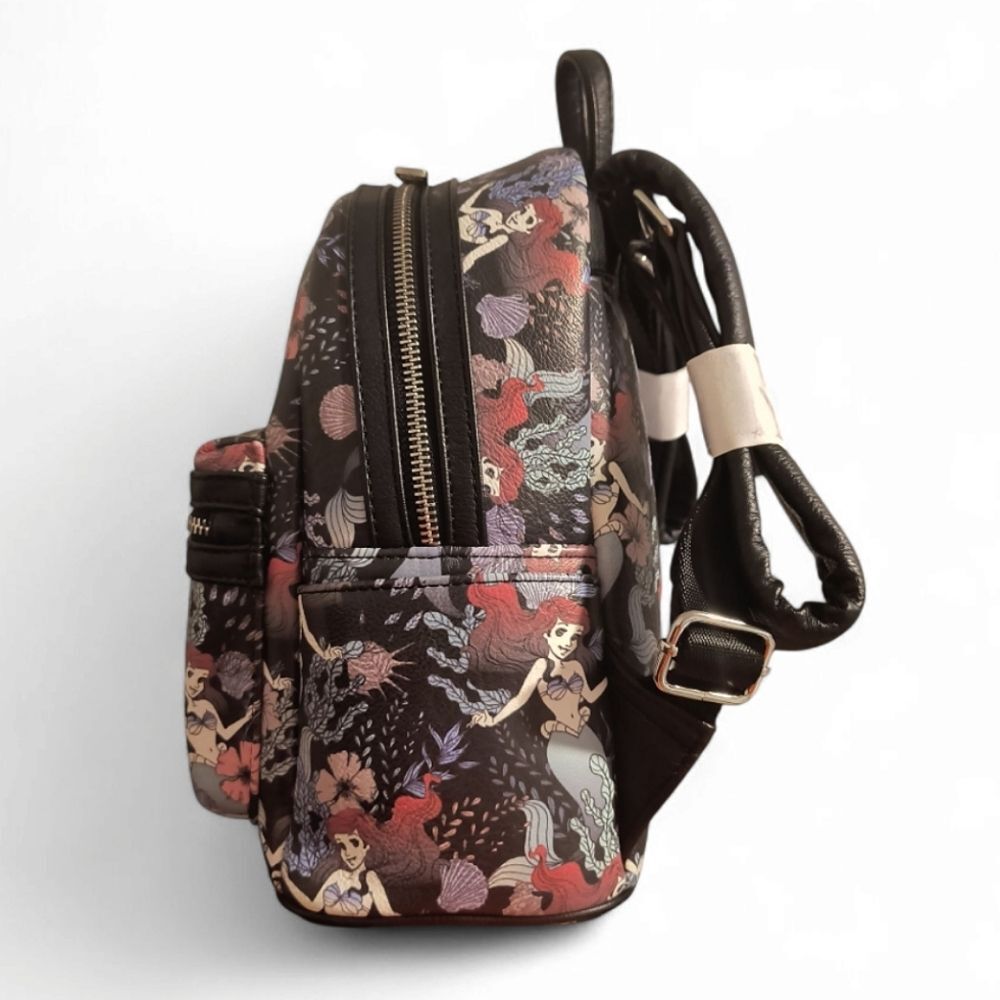 Loungefly Disney The Little Mermaid Ariel Allover Print Mini Backpack - Picture 2 of 8